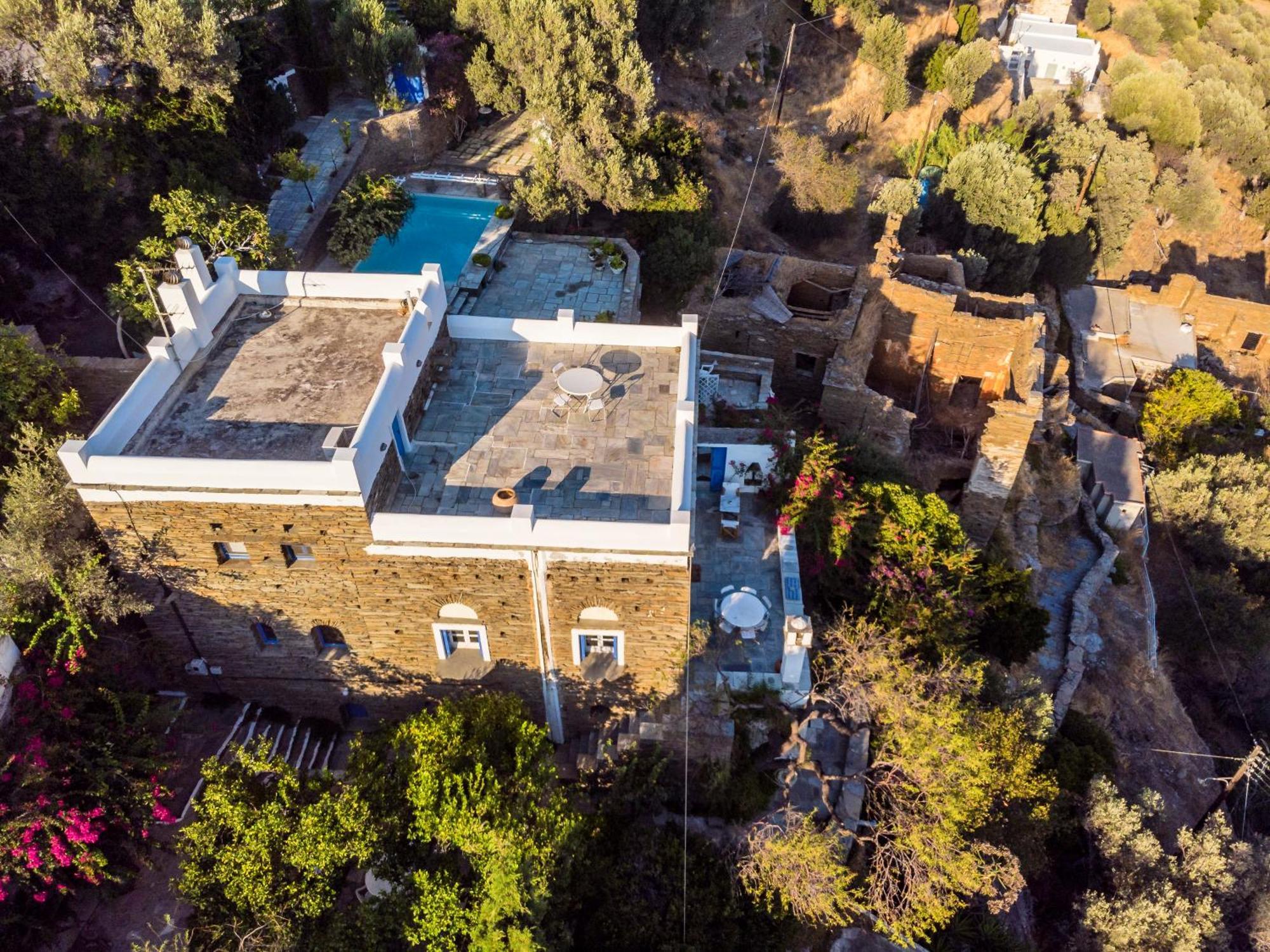 Anezas Mansion Stone-Built Traditional Villa Khónias Exterior photo